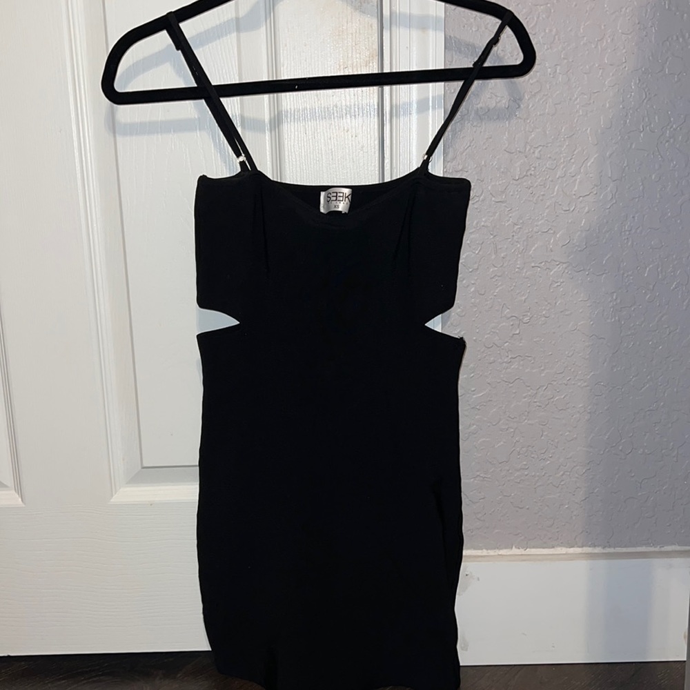 LF Seek The Label Black Bodycon Bandage Cutout Dress Size XS